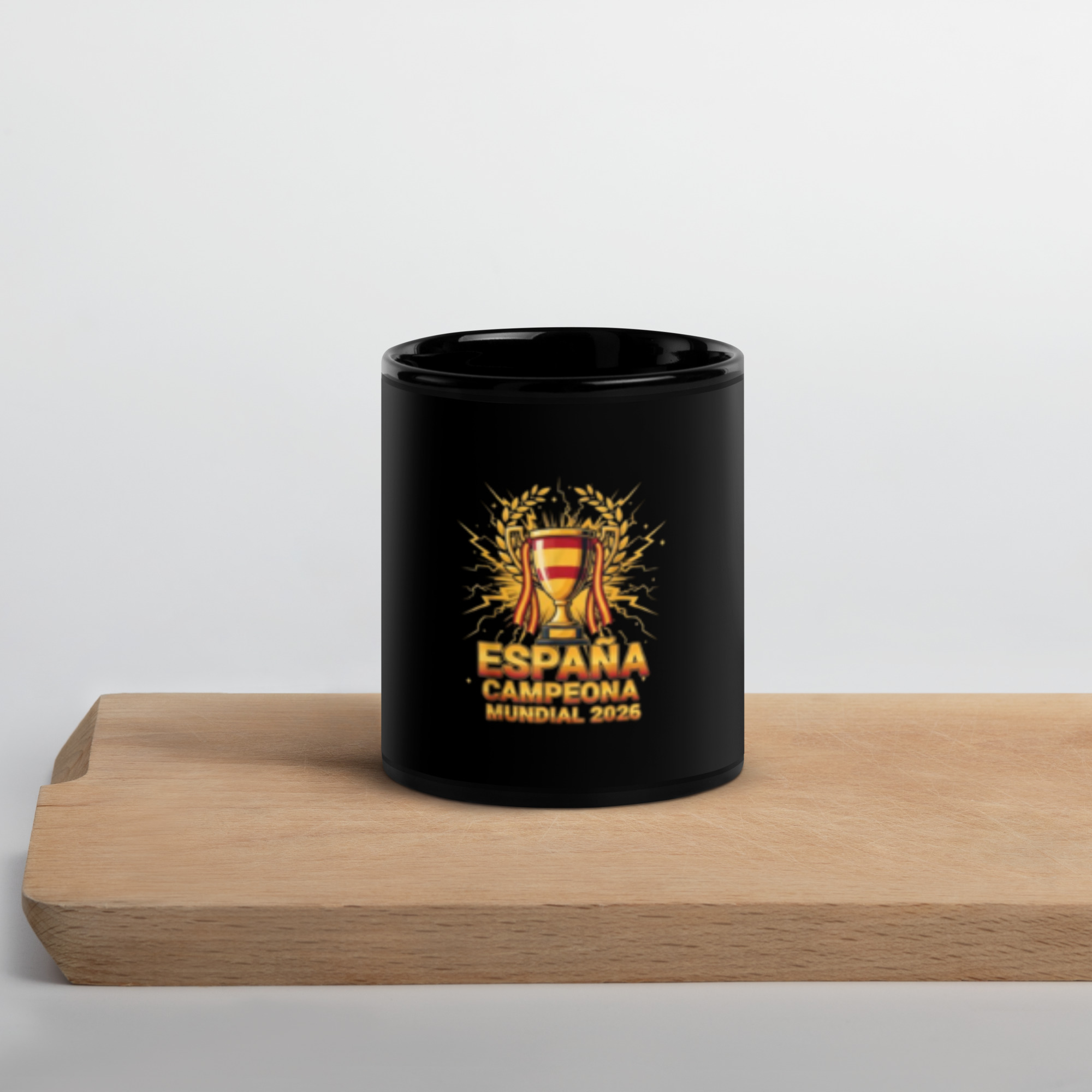 Taza negra brillante española - Image 6
